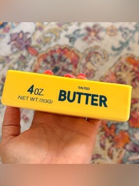 Yellow Butter Stick Squishy Toy